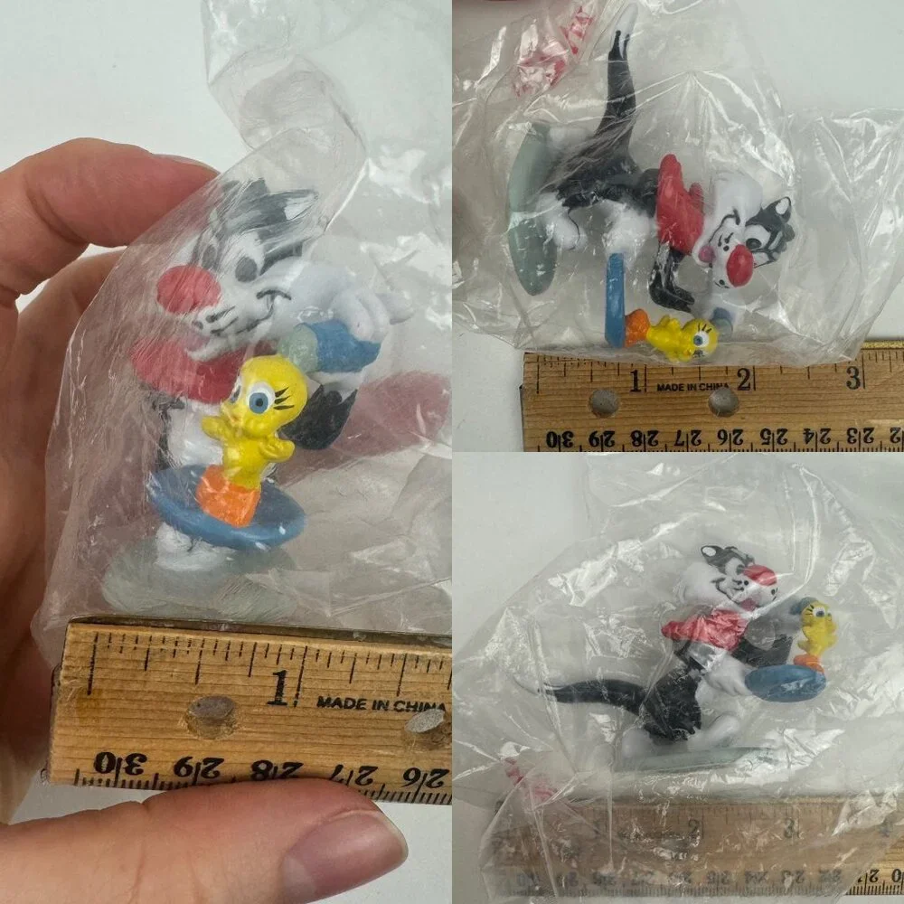 Sealed Vtg 1988 Looney Tunes Sylvester Tweety Bird Applause Cake Topper Figurine